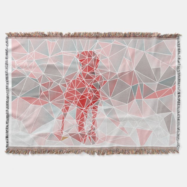 Manta moderna abstracta de Gran Danés (Anverso)