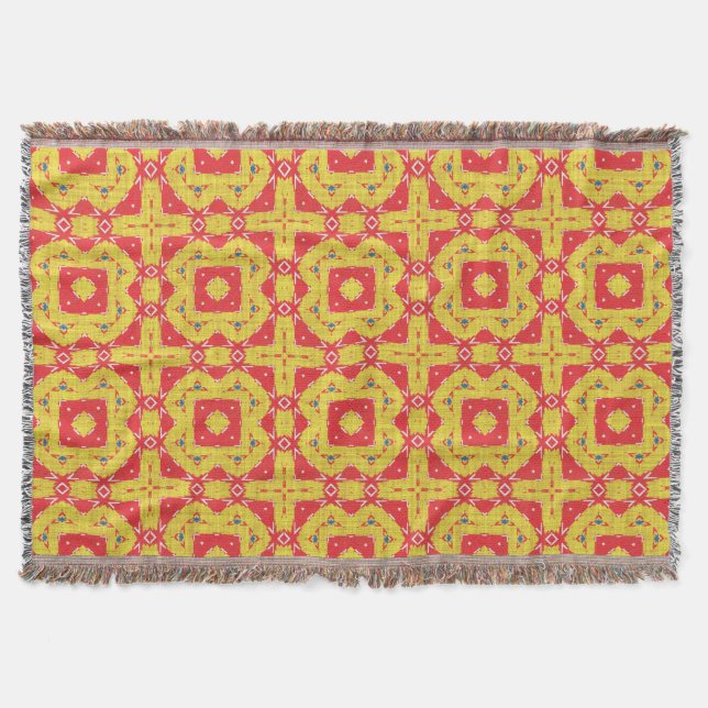 Manta Moderna funda nativa americana 8 Throw (Anverso)
