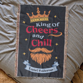 Manta Moderna y colorida moda Funny King Cita Tipografía