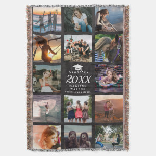Manta Moderno Collage de fotos de graduados en Instagram
