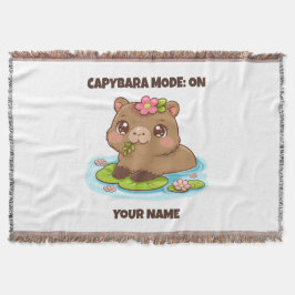 Manta Modo Capybara Kawaii Lindo Personalizado