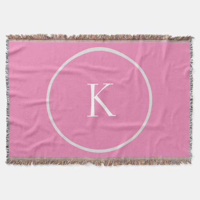 Manta Monograma minimalista personalizado (Anverso)