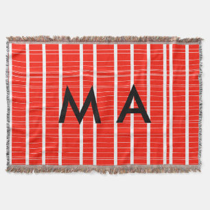 Manta Monograma simple añada su letra de nombre man mini