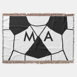 Manta Monograma simple añada su letra de nombre man mini