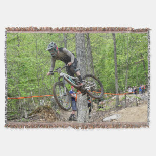 Manta Montaña Enduro Bike Race Fleece Blanket
