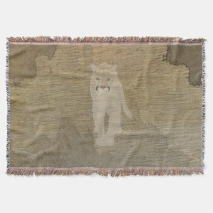 Manta Montaña Leon Throw Blanket