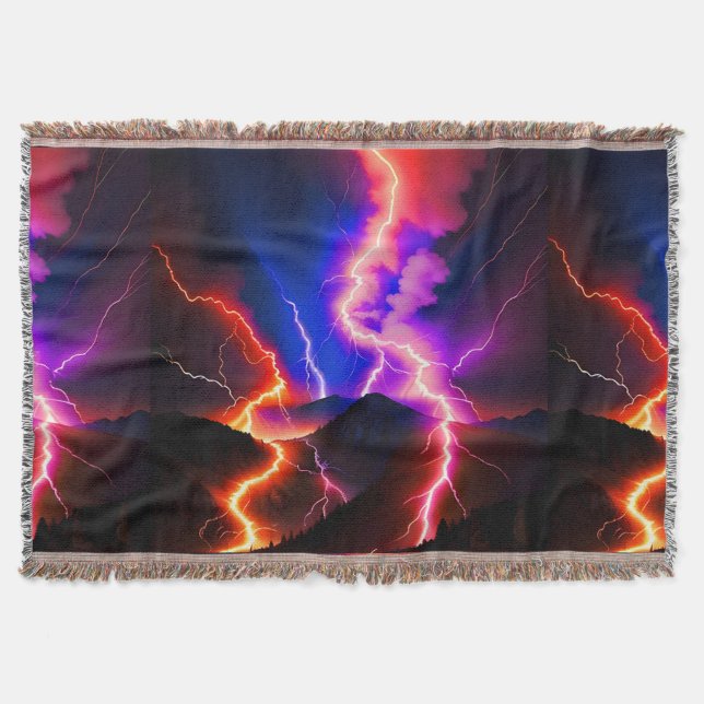 Manta Montaña Lightning One de colores (Anverso)
