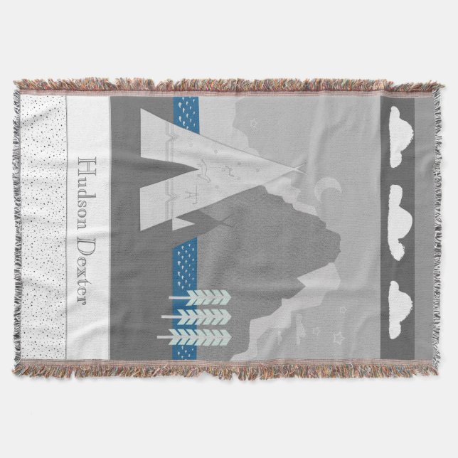 Manta Montaña Teepee Blanket personalizada (Anverso)