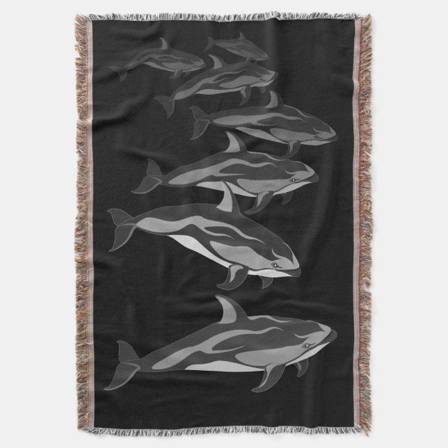 Manta Montañas Dolphin Blanket Blanc Blanc (Frente vertical)