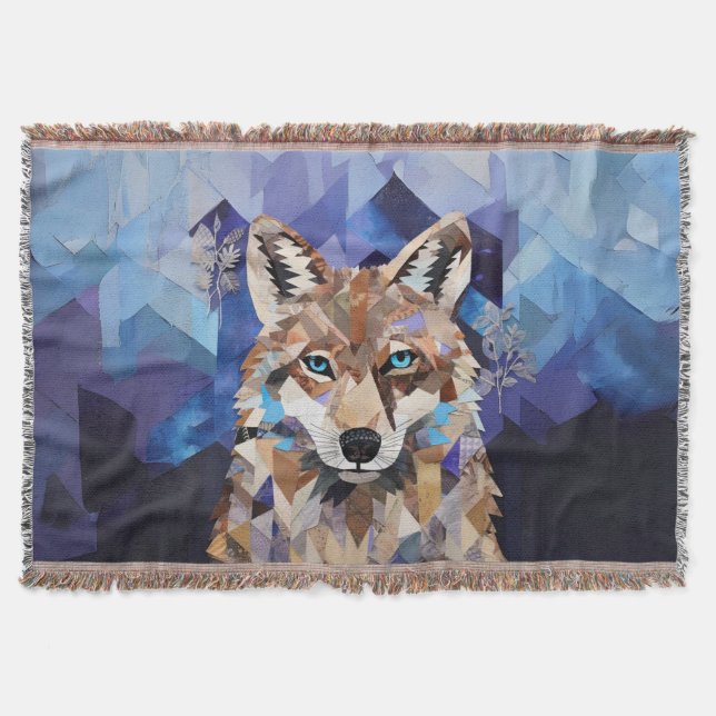 Manta Montañas Geométricas (Anverso)