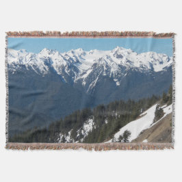 Manta Montañas olímpicas cubiertas de nieve