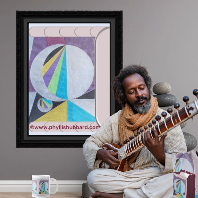 Manta Moon  (Get the full “Moon” collection at: https://bit.ly/SmartArtZazzle. )