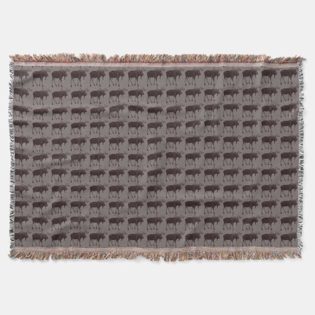 Manta Moose Art Blanket Holiday Moose Lands (Anverso)