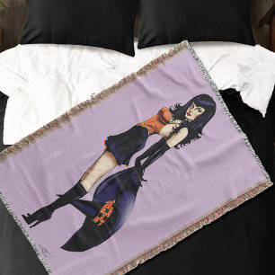 Manta Morado Halloween Curte Witch