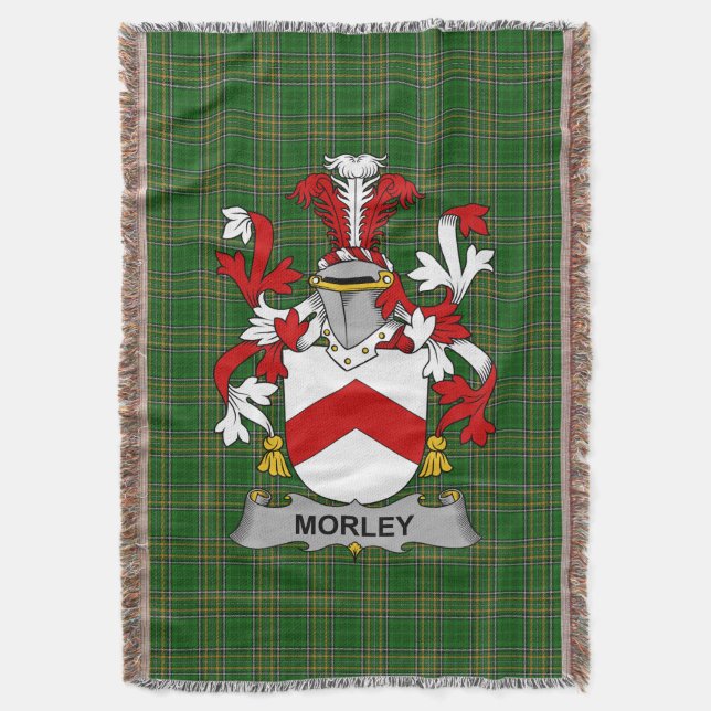 Manta Morley Coat of Arms Crest Irlanda (Frente vertical)
