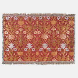 Manta Morris - Patrón de flores Rosa y Lily de la época