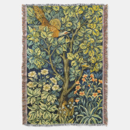 Manta Morris Vintage Pheasant Squirrel & Flower Pattern