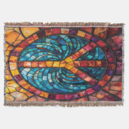Manta Mosaico con Símbolo de la Paz