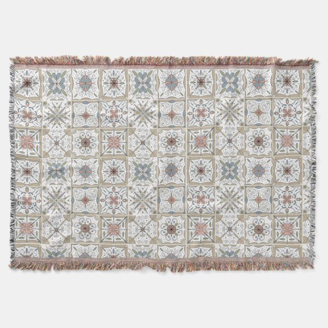 Manta Mosaico de mosaico de patrones (Anverso)