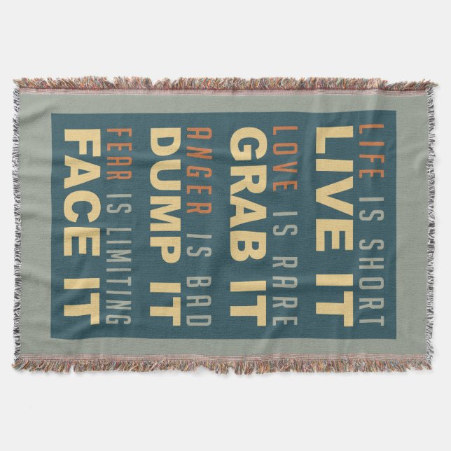 Manta Motivación del consejo de vida (Anverso)