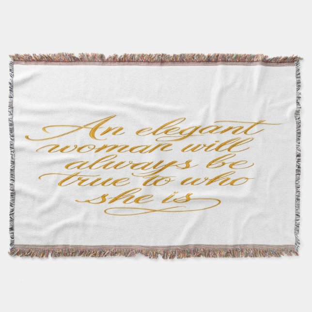 Manta Motivational Women's Quote Blanket (Anverso)