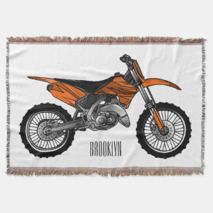 Manta Motocicleta sucia fuera de carretera / motocross p