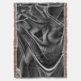 Manta Mucho retorcido con ranuras grises sobre fondo osc