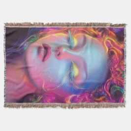 Manta Mujer extranjera con pelo cósmico