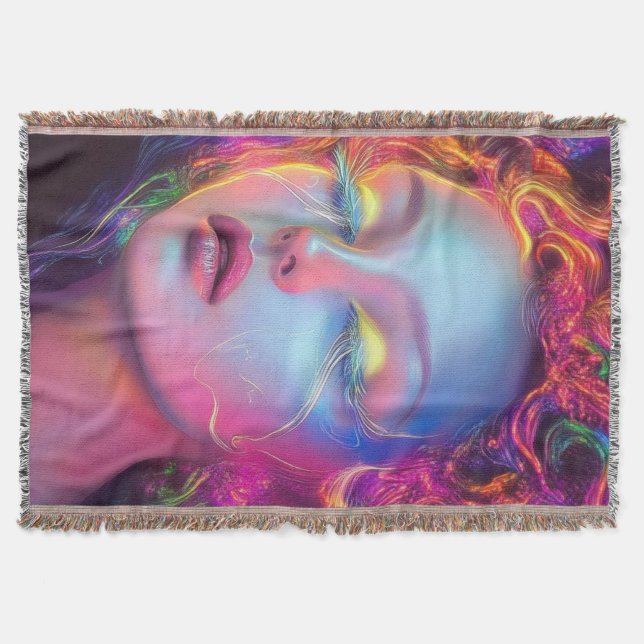 Manta Mujer extranjera con pelo cósmico (Anverso)