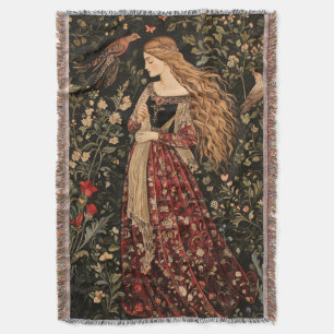 Manta Mujer Medieval Cottage Core Vintage William Morris