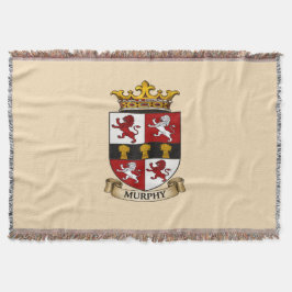 Manta Murphy Family Coat of Arms Throw Blanket