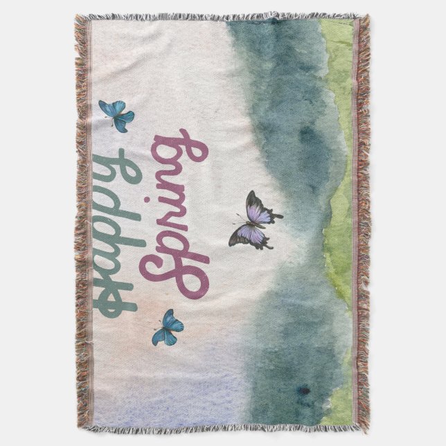 Manta Murugi Luxe Beddings Spring Throw Blanket (Frente vertical)