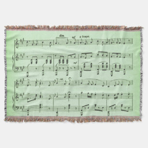 Manta Música de hoja verde