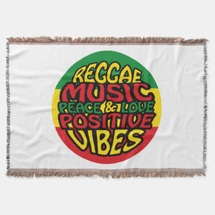 Manta Música de reggae con dichos positivos