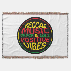 Manta Música de reggae con dichos y citas positivas