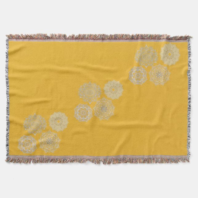 Manta Mustard y Mandalas (Anverso)