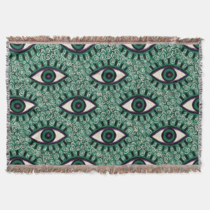 Manta "Mystic Emerald Eyes" - Psychedelic Swirl Seamless