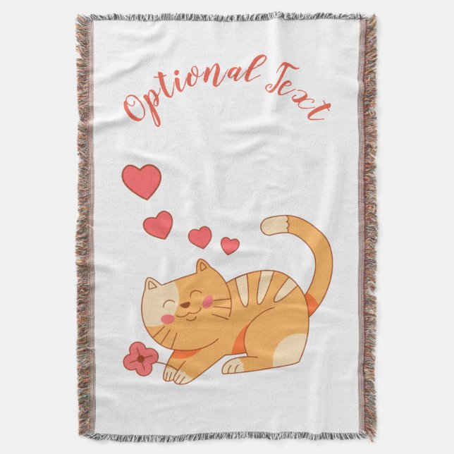 Manta Naranja Amante De La Cuta Tabby Kitten (Frente vertical)