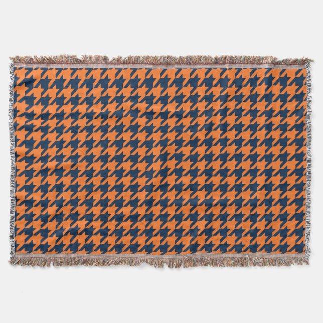Manta Naranja/marina de guerra Houndstooth (Anverso)
