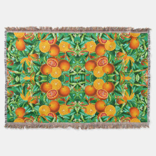 MANTA NARANJAS TROPICALES LANZAN BLANKET