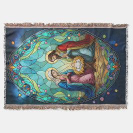 Manta Natividad en Vidrio de Colores