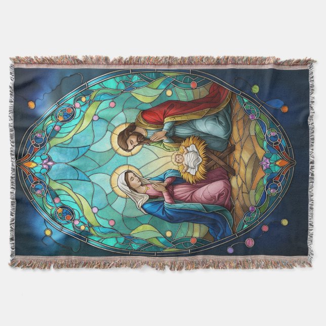 Manta Nativity in Stained Glass (Anverso)