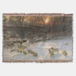 Manta Navidad Bajo Las Ramas Cargadas De Nieve