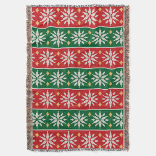 Manta Navidad Nórdica Tejida