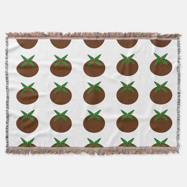 Manta Navidad Pudding Throw Blanket (Anverso)