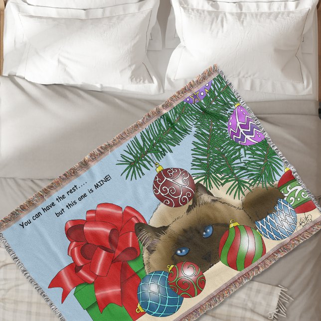 Manta Navidades Ball Ornament Cat (Subido por el creador)