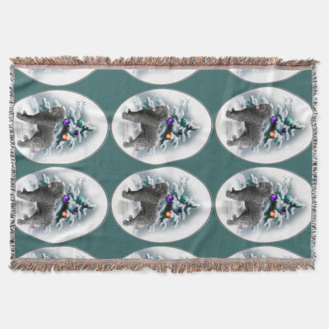 Manta Navidades Bouvier des Flandres (Anverso)