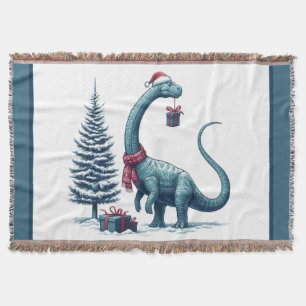 Manta Navidades Brontosaurus dinosaur