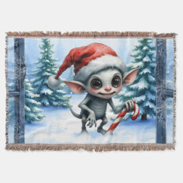 Manta Navidades caprichosos se codean con Candy Cane.