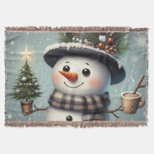 Manta Navidades caprichosos y llenos de nieve en inviern